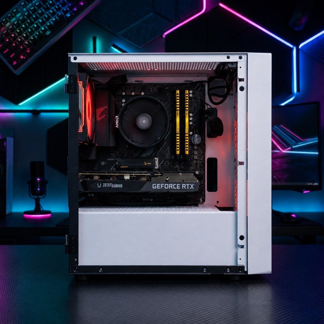 Ryzen 5 5600X | RTX 3060 (12GB) | 16GB RAM | 1TB NVMe SSD | Gaming PC - Image 2